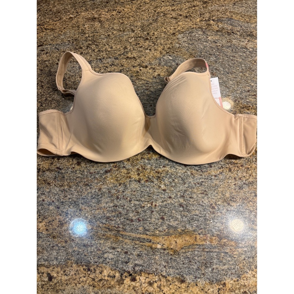 NWT Cacique Modern Collection Lightly Lined Balconette Bra Beige 50B Underwire